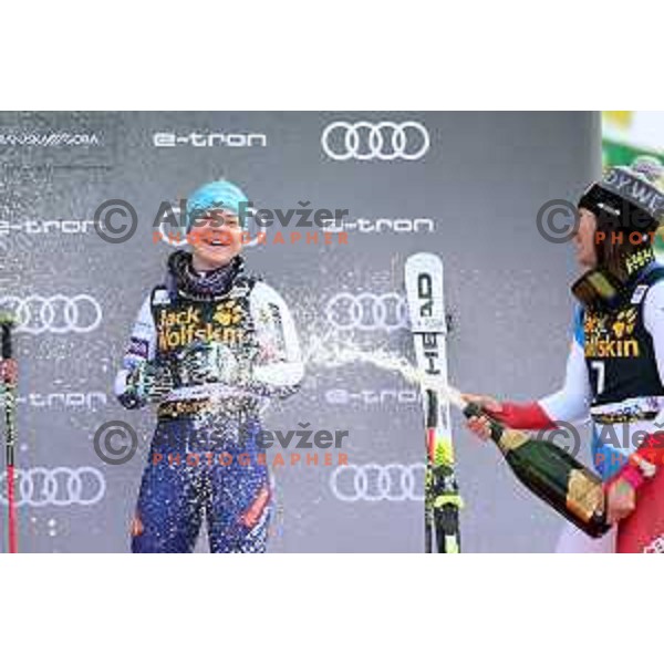 AUDI FIS Alpine Ski World Cup Giant Slalom for 56. Golden Fox Trophy in Kranjska gora, Slovenia on February 15, 2020