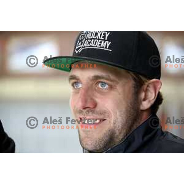 Anze Kopitar at Summer Hockey Academy in Bled Ice Hall, Slovenia on June 30 , 2020