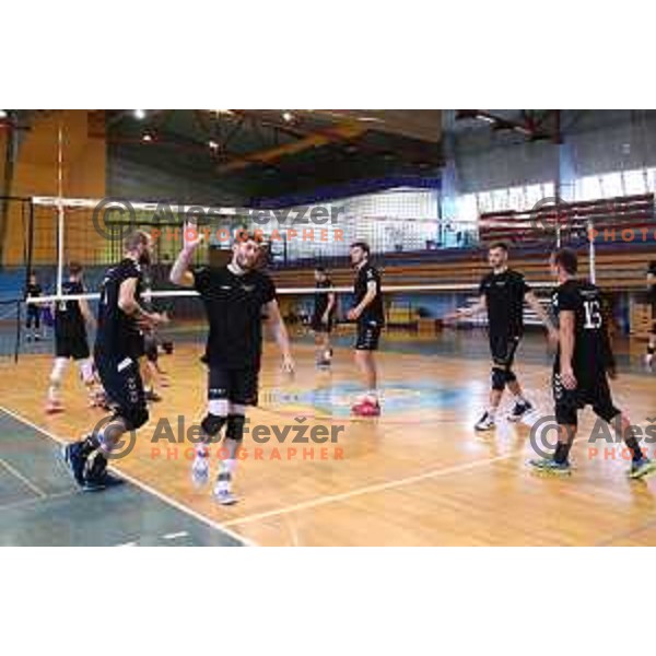 Jan Klobucar during practice session of Calcit Volleyball team in Kamnik, Slovenia on August 5, 2020