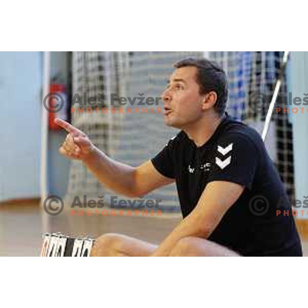 Andrej Flajs during practice session of Calcit Volleyball team in Kamnik, Slovenia on August 5, 2020