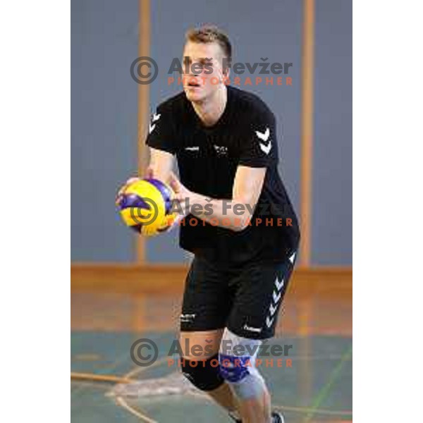 Saso Stalekar during practice session of Calcit Volleyball team in Kamnik, Slovenia on August 5, 2020