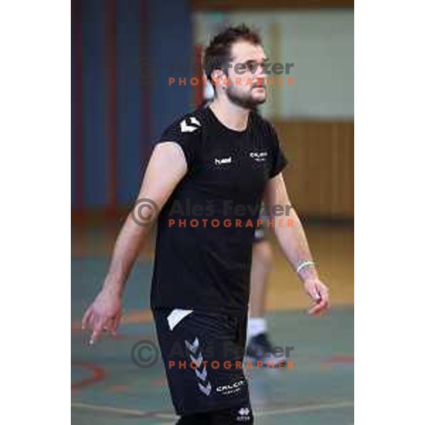 Hribar during practice session of Calcit Volleyball team in Kamnik, Slovenia on August 5, 2020