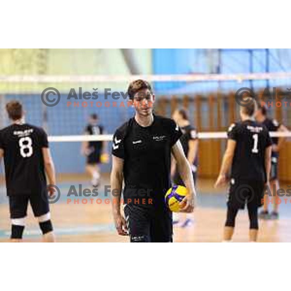Diko Puric during practice session of Calcit Volleyball team in Kamnik, Slovenia on August 5, 2020