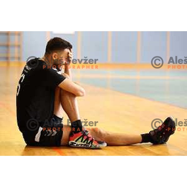 Mitja Gasparini during practice session of Calcit Volleyball team in Kamnik, Slovenia on August 5, 2020