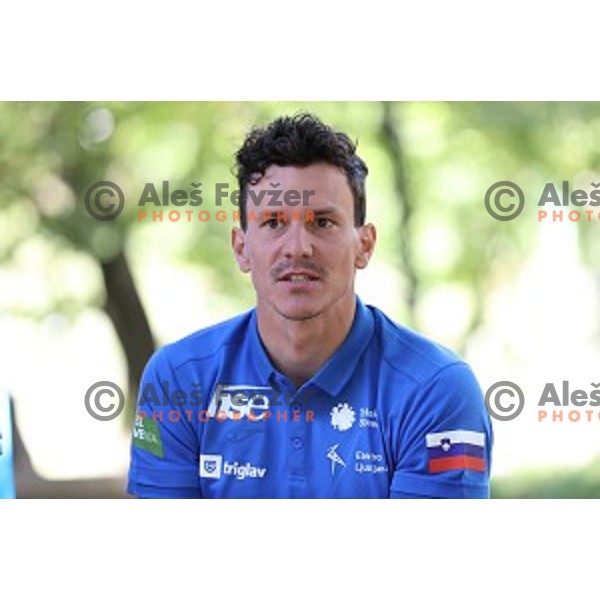 Anze Bercic of Slovenia Canoe&Kayak team during press conference in Tacen, Slovenia on September 8, 2020