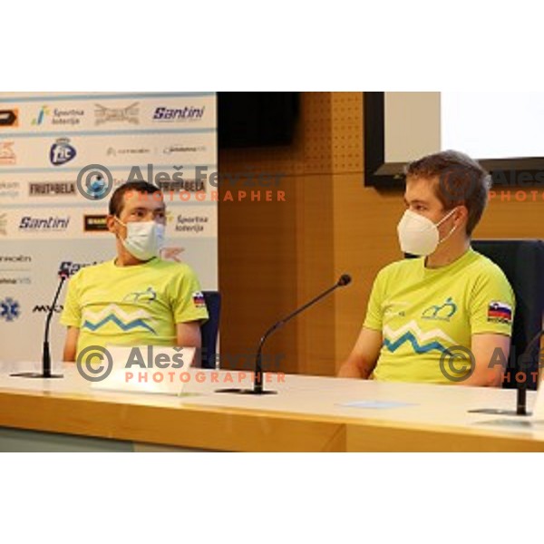 Jan Tratnik during Slovenia Cycling team press conference in Ljubljana on September 22, 2020