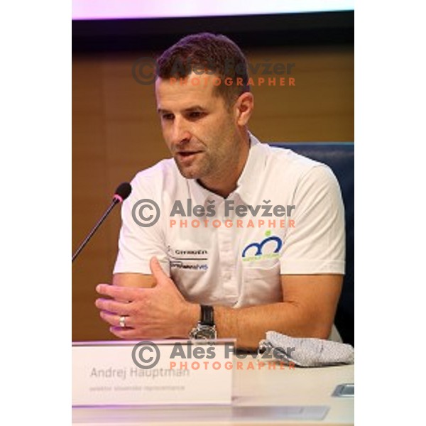 Andrej Hauptman during Slovenia Cycling team press conference in Ljubljana on September 22, 2020