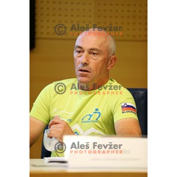 Gorazd Penko during Slovenia Cycling team press conference in Ljubljana on September 22, 2020