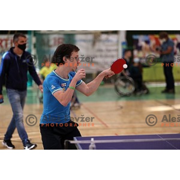 Luka Trtnik during Day of Sports with members of Slovenia Paraolympic team in Zalec sports hall on September 28, 2020