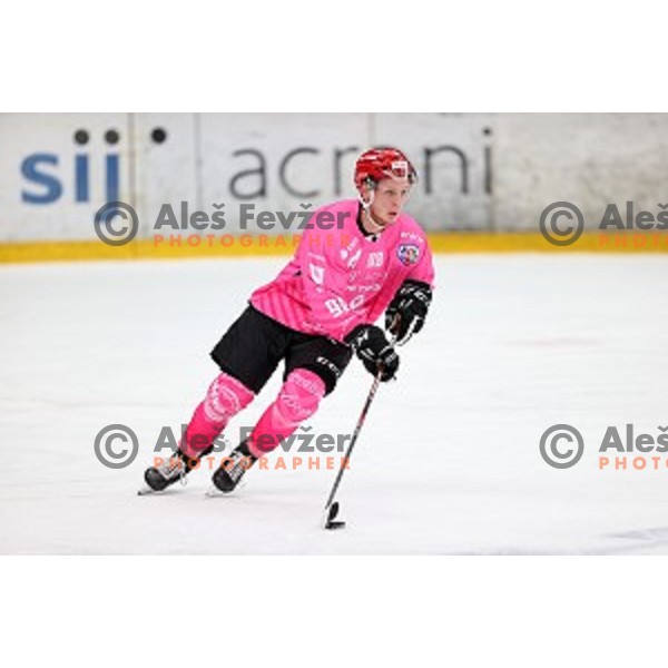 Blaz Tomazevic during Alps league ice-hockey match between Acroni Jesenice and SZ Olimpija in Podmezakla Hall, Jesenice, Slovenia on October 8, 2020