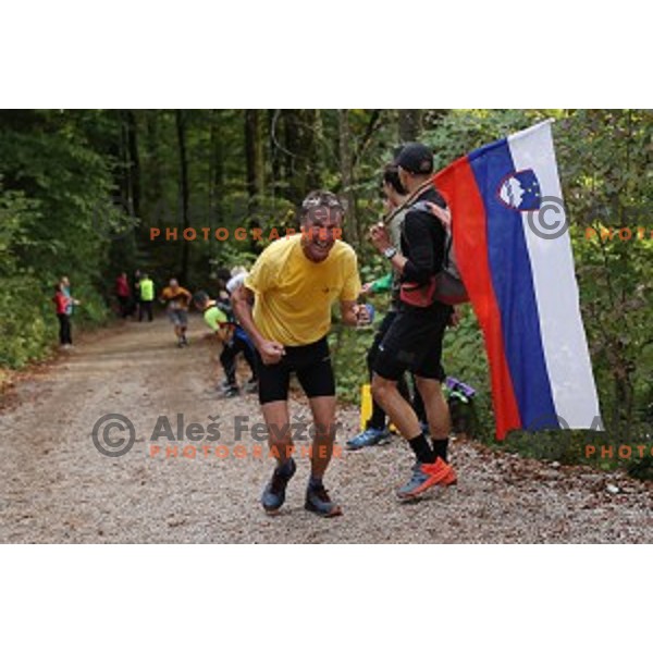 During Record of Smarna gora mountain run in Ljubljana, Slovenia on October 9, 2020