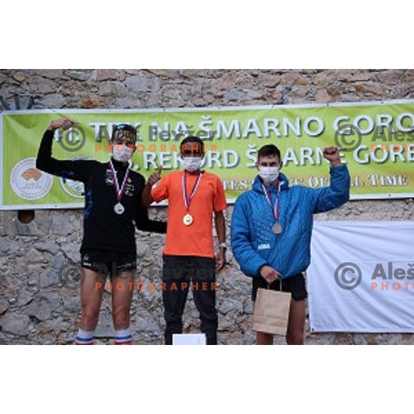 Filimon Abraham (GER), winner of Record of Smarna gora mountain run with new record time 10,59 in Ljubljana, Slovenia on October 9, 2020