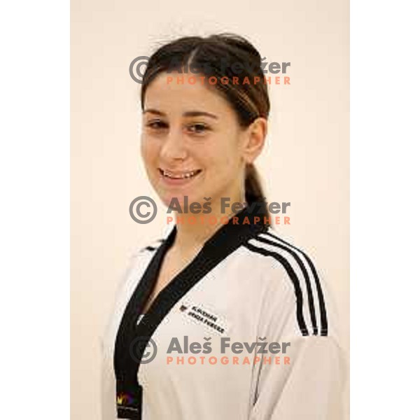 Ana Petrusic, member of Slovenia Taekwondo team during practice session in Ljubljana, Slovenia on November 18, 2020