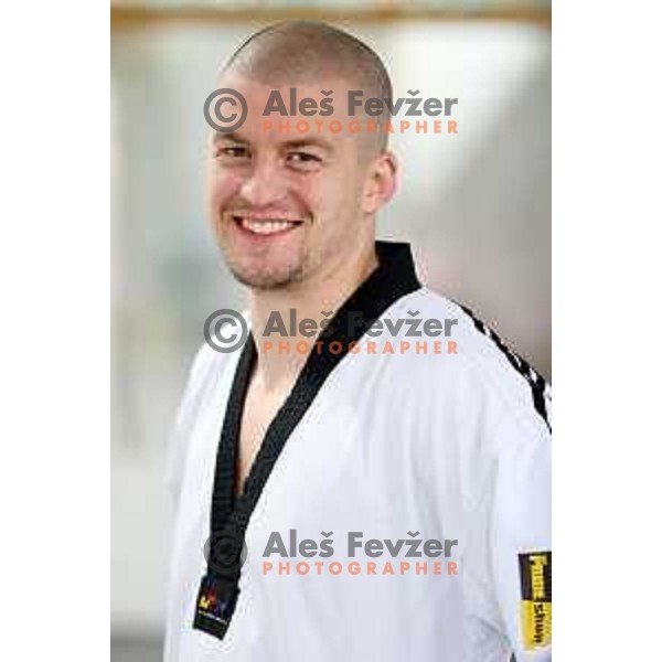 Ivan Konrad Trajkovic, member of Slovenia Taekwondo team during practice session in Ljubljana, Slovenia on November 17, 2020