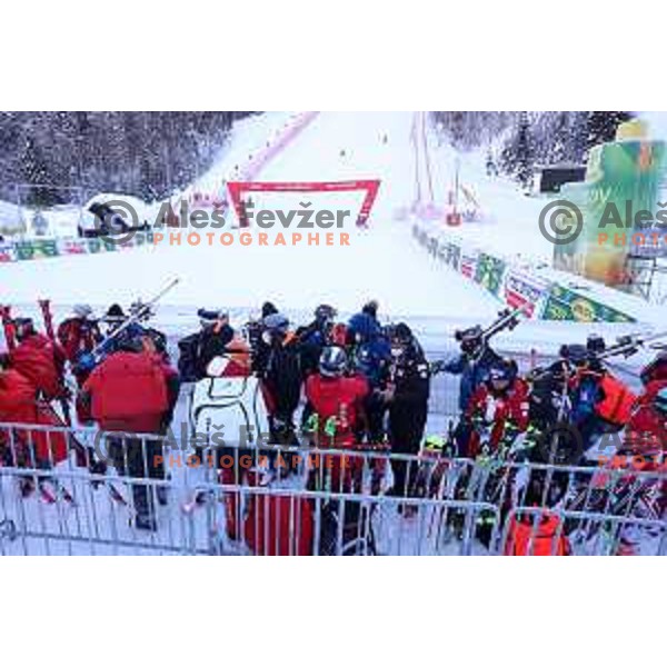 During AUDI FIS Alpine Ski World Cup, 57.Golden Fox -Zlata Lisica practice on Podkoren course in Kranjska gora, Slovenia on January 15, 2021