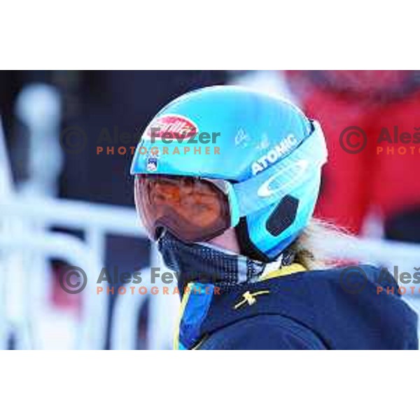 Mikaela Shifrin (USA) during AUDI FIS Alpine Ski World Cup, 57.Golden Fox -Zlata Lisica practice on Podkoren course in Kranjska gora, Slovenia on January 15, 2021