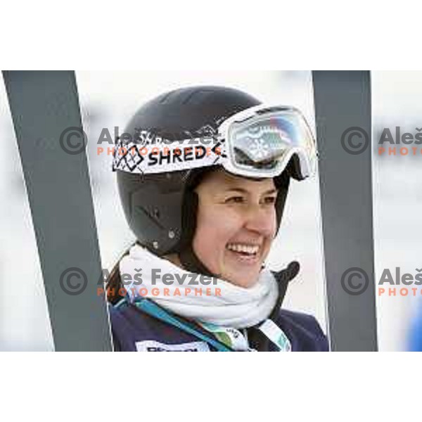 Tina Robnik during AUDI FIS Alpine Ski World Cup, 57.Golden Fox -Zlata Lisica practice on Podkoren course in Kranjska gora, Slovenia on January 15, 2021