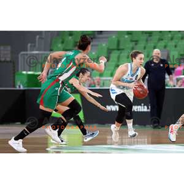 Annamaria Prezelj of Slovenia in action during FIBA Women’s EuroBasket Qualifiers match between Slovenia and Bulgaria in Stozice, Ljubljana, Slovenia on February 4, 2021