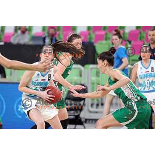 Marusa Senicar of Slovenia in action during FIBA Women’s EuroBasket Qualifiers match between Slovenia and Bulgaria in Stozice, Ljubljana, Slovenia on February 4, 2021