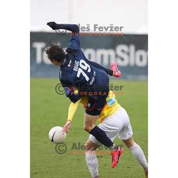 Tjas Begic in action during Prva Liga Telekom Slovenije 2020-2021 football match between Bravo and Gorica in Ljubljana on February 10, 2021