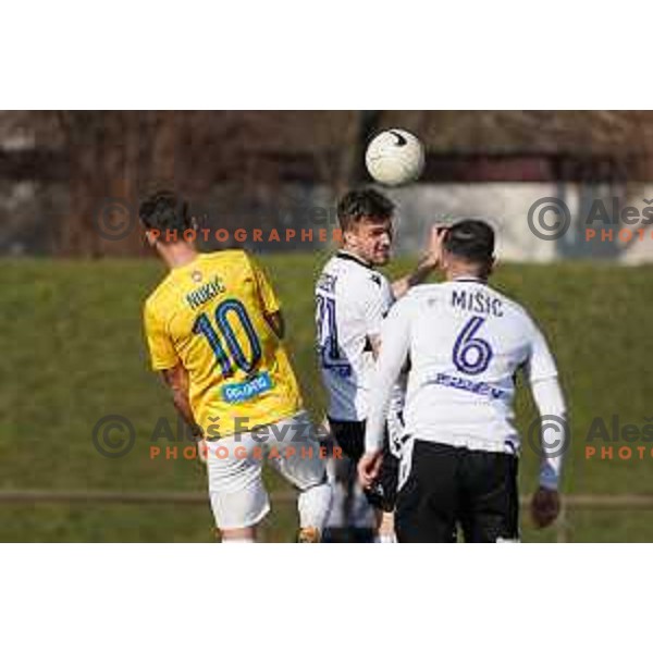 Zan Zuzek in action during Prva Liga Telekom Slovenije 2020-2021 football match between Bravo and Koper in Ljubljana on February 20, 2021