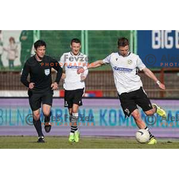 in action during Prva Liga Telekom Slovenije 2020-2021 football match between Bravo and Koper in Ljubljana on February 20, 2021