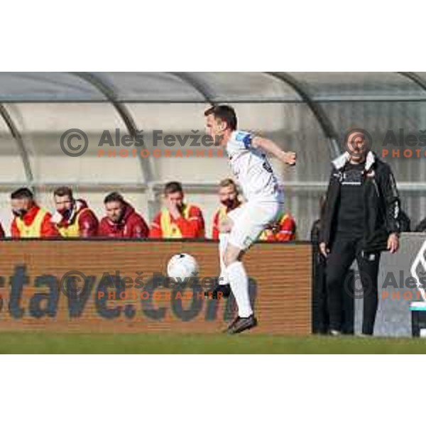 Erik Salkic in action during Prva Liga Telekom Slovenije 2020-2021 football match between Tabor CB 24 Sezana and Bravo in Sezana on March 7, 2021