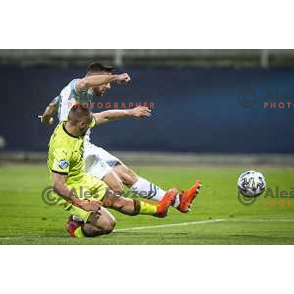 Aljosa Matko in action during U21 UEFA European Championship 2021 football match between Slovenia and Czech Republic in Arena Z’dezele, Celje, Slovenia on March 27, 2021