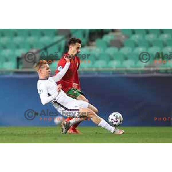 Emile Smith Rowe at UEFA Euro Under 21 match between Portugal and England in Ljubljana, Slovenia on March 28, 2021