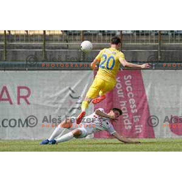 Sven Sostaric Karic in action during Prva Liga Telekom Slovenije 2020-2021 football match between Tabor CB 24 Sezana and Domzale in Sezana on May 1, 2021