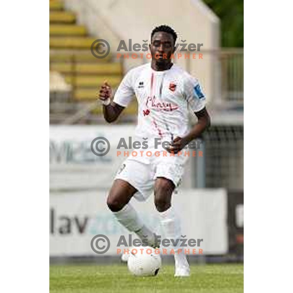 Antoine Makoumbou in action during Prva Liga Telekom Slovenije 2020-2021 football match between Tabor CB 24 Sezana and Domzale in Sezana on May 1, 2021