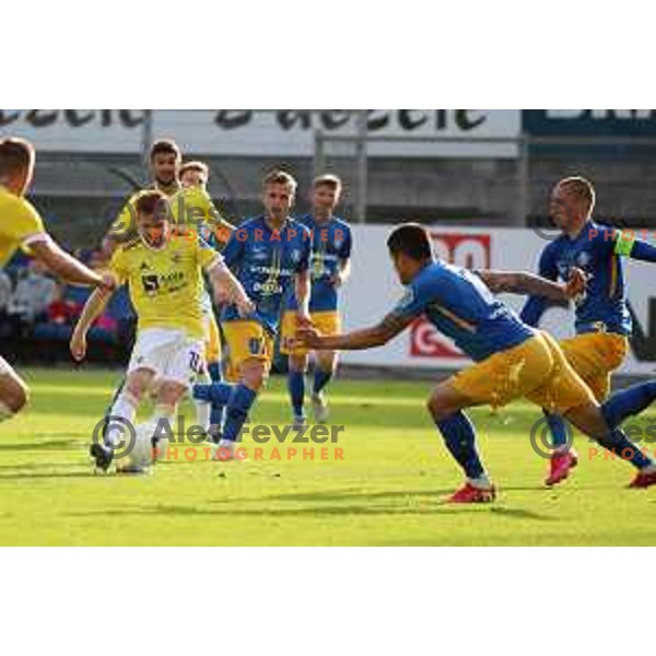 Rudi Pozeg Vancas scores goal during Prva Liga Telekom Slovenije 2020-2021 football match between Celje and Maribor in Celje, on May 1, 2021