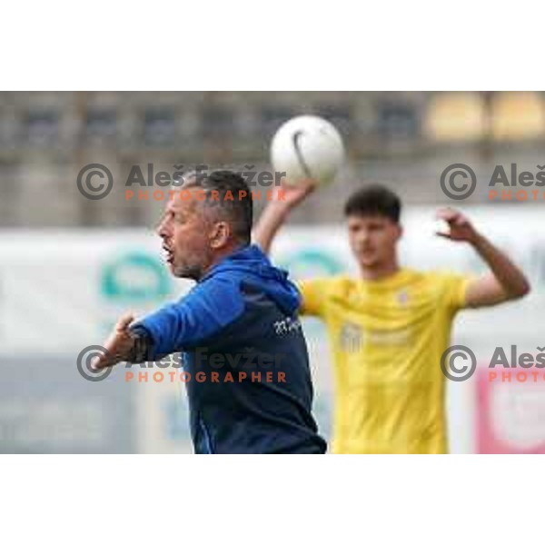 Head coach Dejan Djuranovic in action during Prva Liga Telekom Slovenije 2020-2021 football match between Tabor CB 24 Sezana and Domzale in Sezana on May 1, 2021
