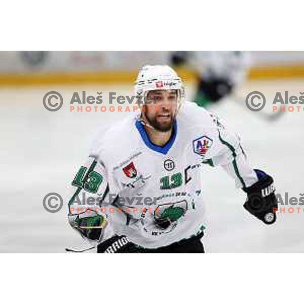 Ziga Pance during fourth game of the Final of Slovenian Championship ice-hockey match between SIJ Acroni Jesenice and SZ Olimpija in Jesenice, Slovenia on May 7, 2021