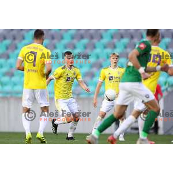 Aleks Pihler in action during Prva Liga Telekom Slovenije 2020-2021 football match between Olimpija and Maribor in SRC Stozice, Ljubljana, Slovenia on May 9, 2021