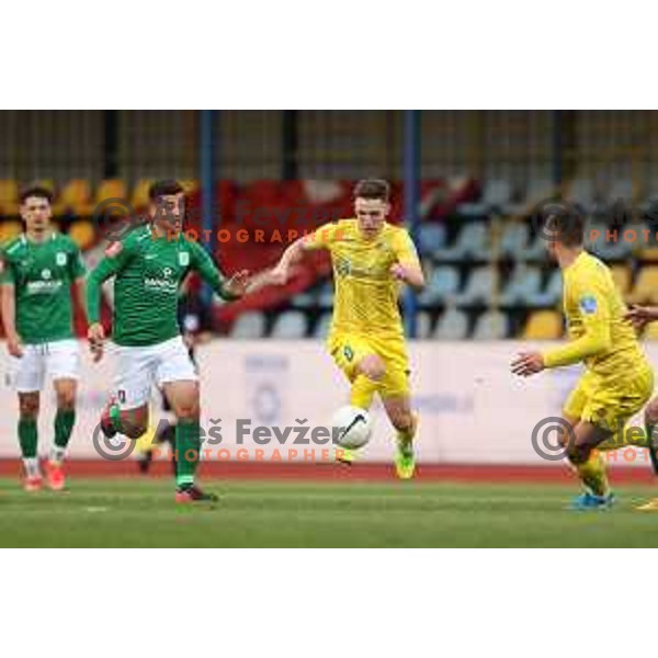 Tamar Svetlin in action during Pivovarna Union Slovenian Cup 2020-2021 football match between Domzale and Olimpija in Domzale, Slovenia on May 12, 2021