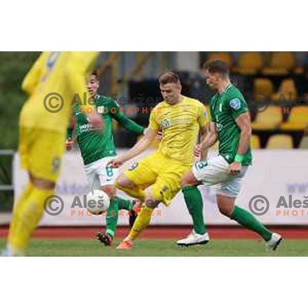 Slobodan Vuk in action during Pivovarna Union Slovenian Cup 2020-2021 football match between Domzale and Olimpija in Domzale, Slovenia on May 12, 2021