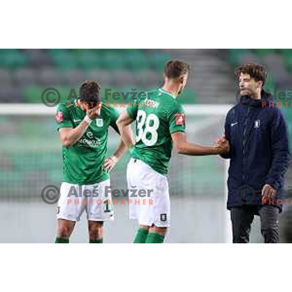 Andres Vombergar in tears after Olimpija lost in Prva Liga Telekom Slovenije 2020-2021 football match between Olimpija and Tabor CB 24 Sezana in SRC Stozice, Ljubljana, Slovenia on May 19, 2021