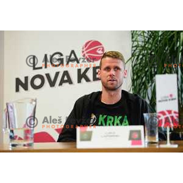 at KZS press conference before start of Nova KBM league Final series in Ljubljana, Slovenia on May 24, 2021