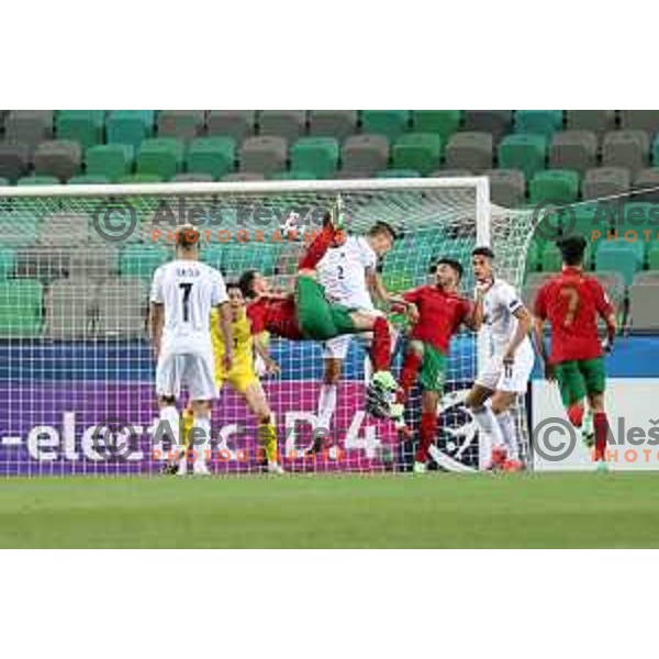 Dany Mota scores goal during match between Portugal and Italy in quarter-final of UEFA Under-21 Championship, Ljubljana, Slovenia on May 31, 2021 
