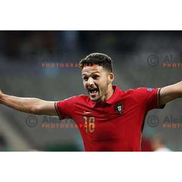 Goncalo Ramos celebrates goal during match Portugal-Italy, quarter-final of UEFA Under-21 Championship, Ljubljana, Slovenia on May 31, 2021