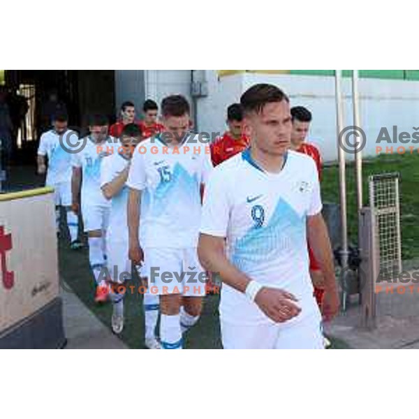 of Slovenia in action during U-21 friendly match between Slovenia and North Macedonia in Krsko , Slovenia on June 3, 2021