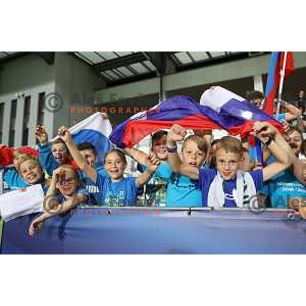Of Slovenia in action during friendly football match between Slovenia and Gibraltar in Koper, Slovenia on June 4, 2021