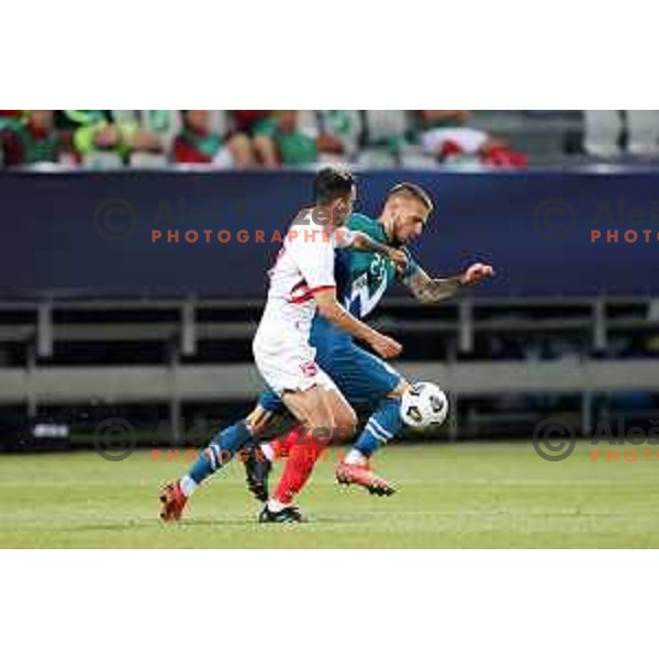 Of Slovenia in action during friendly football match between Slovenia and Gibraltar in Koper, Slovenia on June 4, 2021