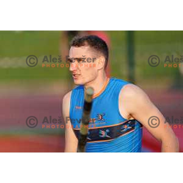 Robert Renner competes at Slovenian Athletics National Championship in Kranj on June 5, 2021
