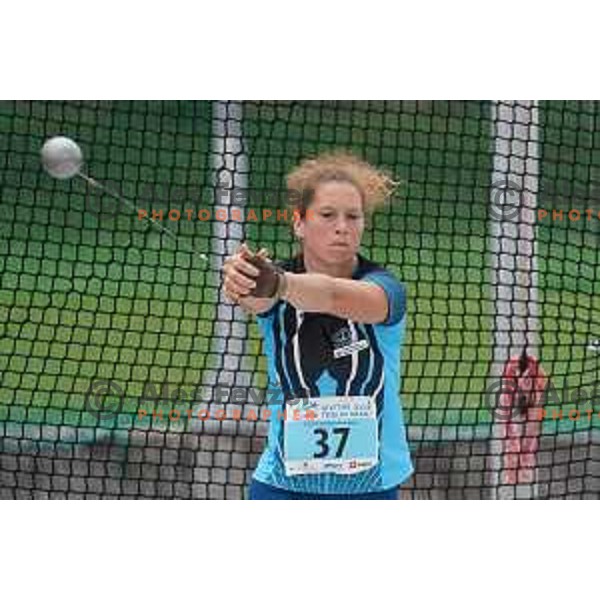 Barbara Spiler, winner of women\'s hammer throw during second day of Slovenian Athletics National Championship in Kranj on June 6, 2021