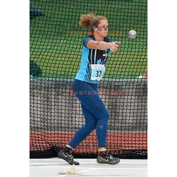 Barbara Spiler, winner of women\'s hammer throw during second day of Slovenian Athletics National Championship in Kranj on June 6, 2021