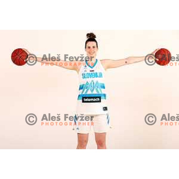 member of Slovenia Women\'s team for EuroBasket 2021 during official photo shooting in Zrece, Slovenia on May 25, 2021