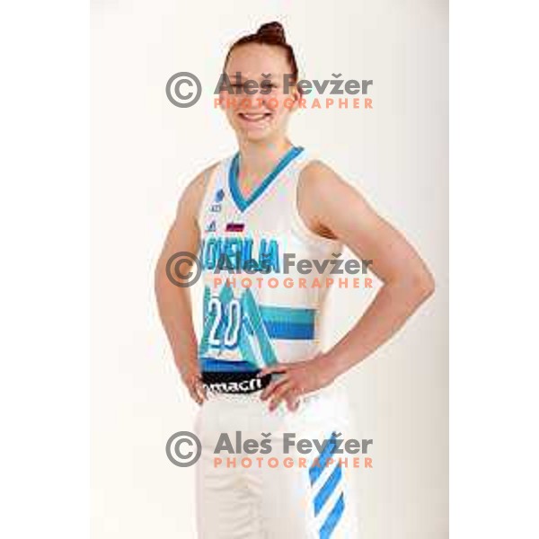 member of Slovenia Women\'s team for EuroBasket 2021 during official photo shooting in Zrece, Slovenia on May 25, 2021