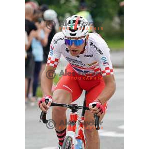 Josip Rumac at Tour of Slovenia 2021 UCI Pro Cycling race fifth stage Ljubljana-Novo mesto, Slovenia on June 13, 2021